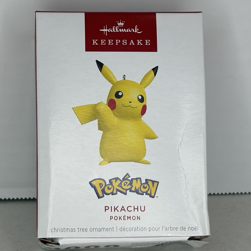 2025 Hallmark Keepsake Pokémon Pikachu Christmas Ornament – Box Damage